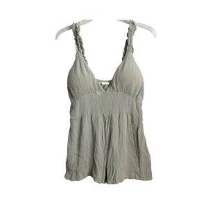Derek‎ Heart Womens Romper Sz L Green V-Neck Sleeveless
